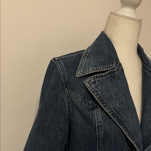 Guess Blue Denim Long Jean Jacket - Picture 6 of 16